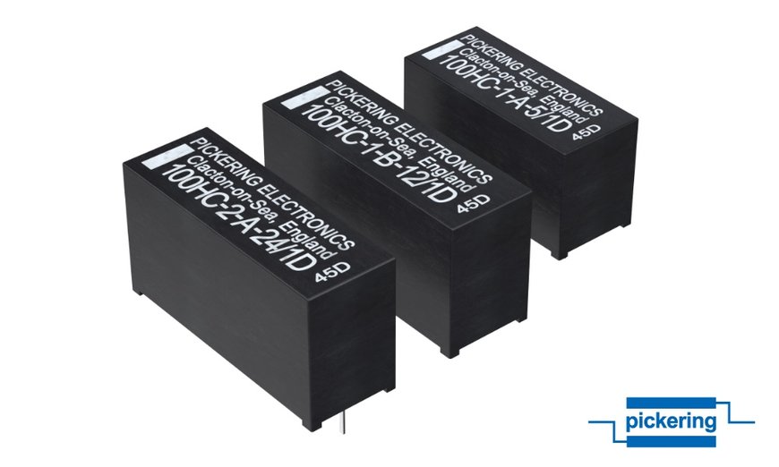 Pickering Electronics SIL/SIP reed relays handle higher continuous carry currents to 3A